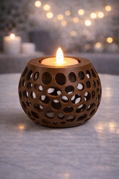 farist Ev Dekorasyonu mumluk Çok Amaçlı Tealight Geometrik Desenli Tealight