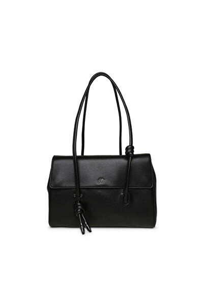 Steve Madden حقيبة بامالفي السوداء الصلبة