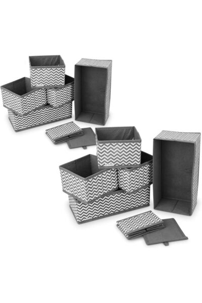 Navaris Set de cutii de depozitare cu 12 piese, diverse dimensiuni, 49052.10