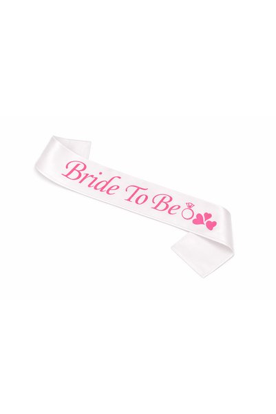 Happyewent Pink Lettered Bride to Be Sash – Bachelorette Bride Sash