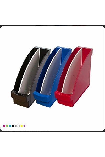 ValoriaHome 3’lü Set / Plastik Magazinlik Dergilik Dosyalık Evrak Rafı – Masa...