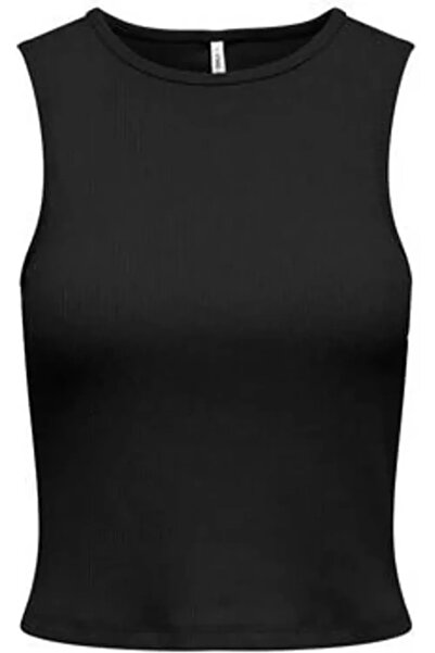 ONLY Women's Black Ribbed Top 15367486