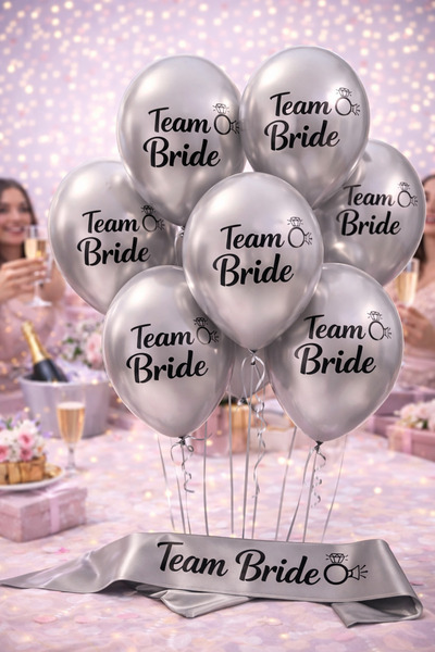 Happyewent Set of 10 Silver Bride to Be Printed Balloons – Bachelorette Party...