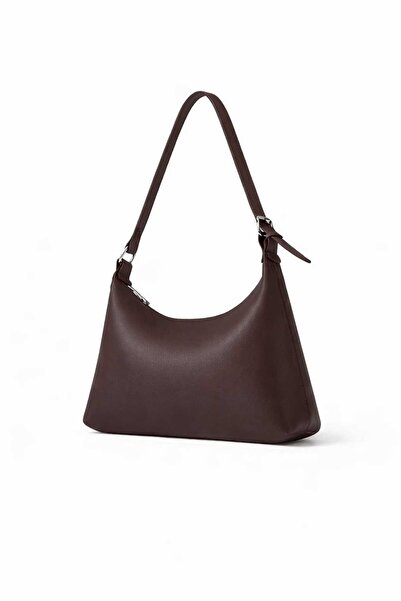 NİRELVA Women's Aci Brown Baguette Shoulder Bag Bag Si Daily Stylish Minimal ...