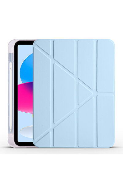 zore iPad 11.Nesil 2025 Kılıf USGN Tri Folding Kalem Bölmeli Standlı Kılıf - ...