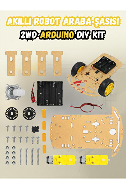 RoboPazar 2WD Akıllı Robot Araba – Arduino DIY Kit