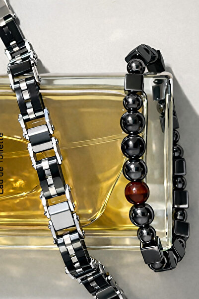 Naviforce Men's Reversible Steel Bracelet 2-Piece Combination Set