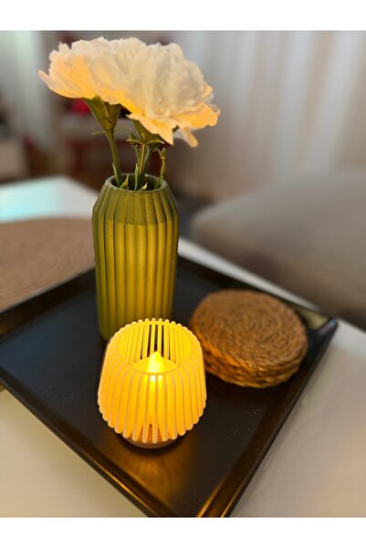 LUMİ MİNİ - Dekoratif Tealight Mumluk Masa Lambası