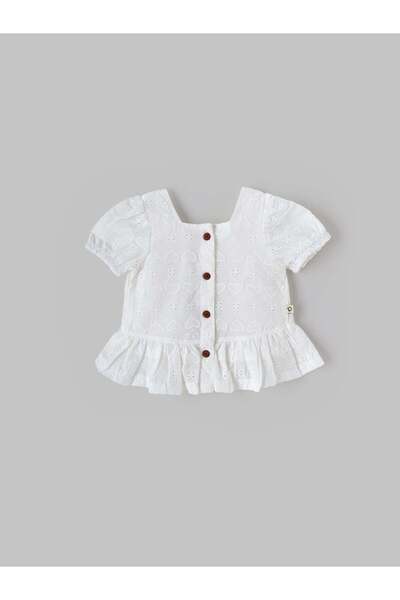 popees babycare Popees Soft & Elegant White Puff Sleeve Top (3–36 Months) for...