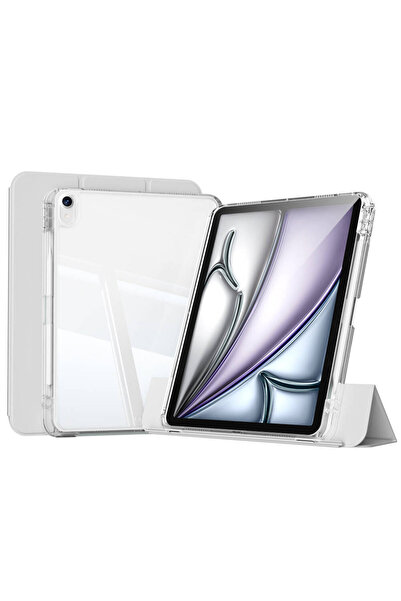 zore iPad Air 11 2025 M3 Uyumlu Kılıf Magnetik Ayrılabilen Airbagli Sliding T...