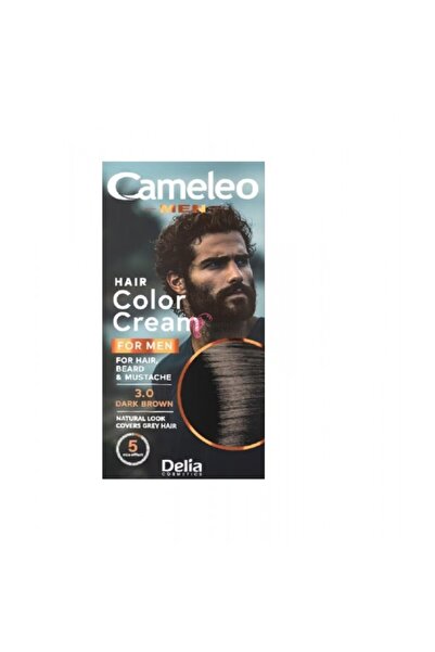 CAMELEO Vopsea pentru par, barba si mustata 3.0 Dark Brown, 60 ml