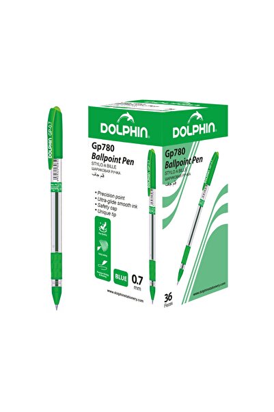 Dolphin أقلام حبر جاف 0.7 مم - أقلام كتابة سلسة، قبضة مريحة للمكتب والمدرسة -...