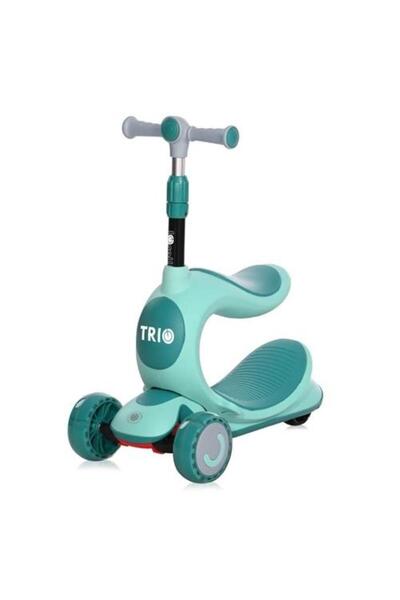 LORELLİ Trotineta Trio Green, cu scaun, roti cu Leduri, ghidon reglabil pe in...