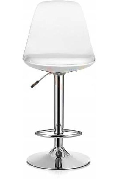 AWF AL WADI FURNITURE Riy Single Adjustable Fiber Back Bar Chair with Cushion...