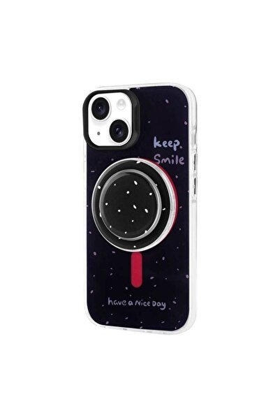 iPhone 14 Uyumlu Kılıf M-safe Şarj Özellikli Tak-Çıkar Pop Soketli Tiktok Kapak