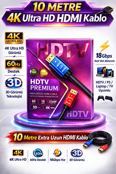 Beruflic كابل HDMI فائق الدقة 4K بطول 10 أمتار، 60 هرتز، 18 جيجابت في الثانية...