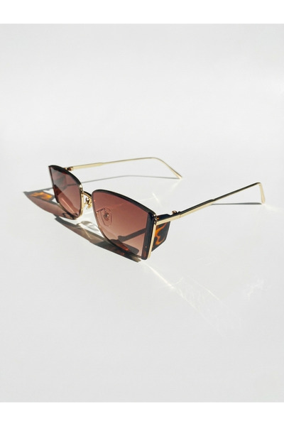 Mazzy Yazze Design Leopard Brown Rectangular Women's Sunglasses