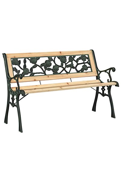 vidaxl Bancă de grădină cu pernă Maro 116 x 54 x 73 cm lemn