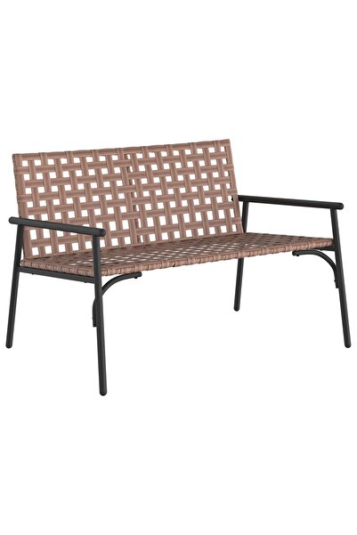 vidaxl Scaun pentru Grădină Maro 110,5 x 79 x 75,5 cm poliratan