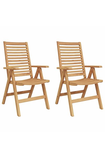 vidaxl Scaune de grădină 2 pcs Maro 52 x 64.5 x 108 cm