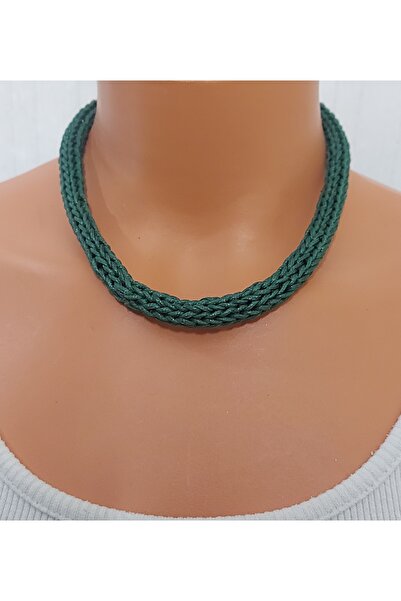 Nej Makara İşi S Faux Leather Necklace