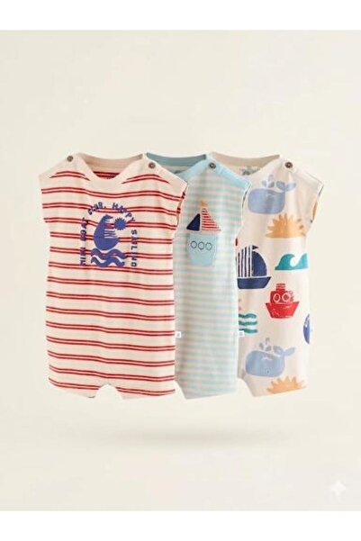 Next Baby قطن قطعة من مجموعة رومبير مكونة من مطبوع قطع