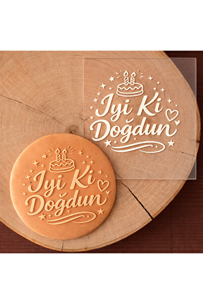 YufiDesign Kurabiye Kalıp, Cupcake Kabartma Kalıbı, Şeker Hamuru Baskısı