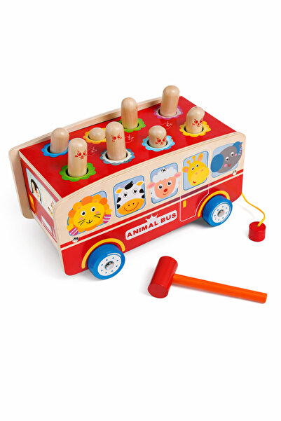 OEM Autobuz de tras cu animalute si ciocan