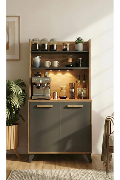 KAREN Kahve köşesi antrasit ahşap