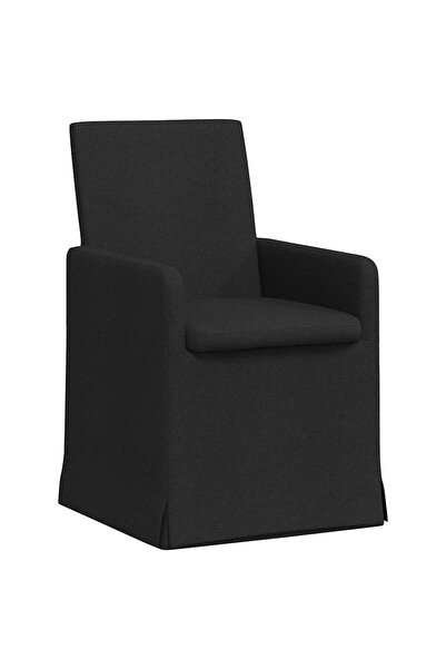 vidaxl Scaune de dining 2 pcs Negru 57 x 67 x 95 cm țesătură