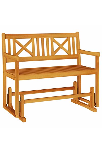 vidaxl Bancă balansoar Maro 110 x 59 x 97 cm Lemn Solid de Acacia