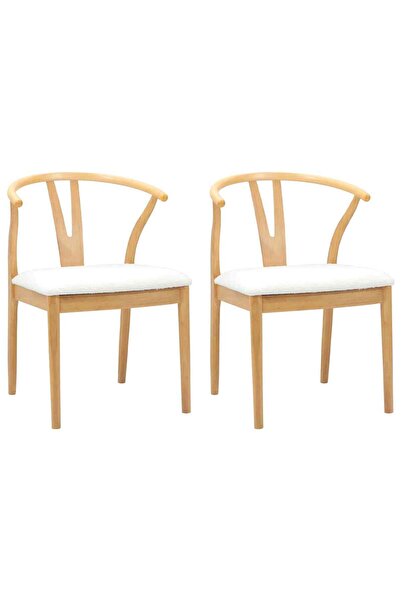 vidaxl Scaun de sufragerie 2 pcs și deschis