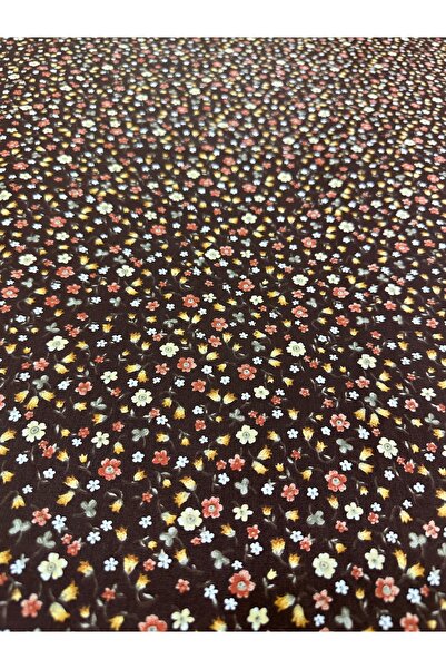 oskatekstil Poplin Kumaş %100 Pamuk Çiçek, Çıtır Desenli 170 cm En Metre İşi ...