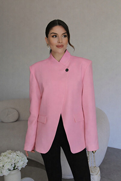 Julidress Jachetă tip blazer cu design premium, cu guler în formă de V, cu un...