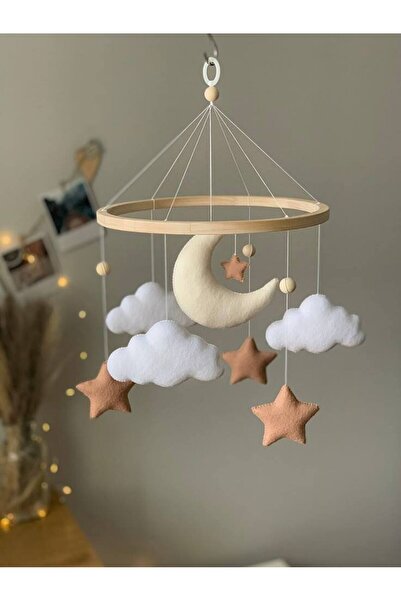 TREND METFİQ DECORATİON Yenidoğan Keçe Bebek Dönencesi El Yapımı Eğitici Beşi...
