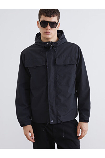 LC Waikiki Rmz Gi̇yi̇m Farkiyla Standardfit Hooded Men's Raincoat