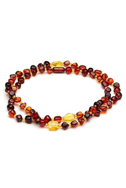 OTTOTESBİH Unisex 60cm Adult Baltic Drop Amber Necklace