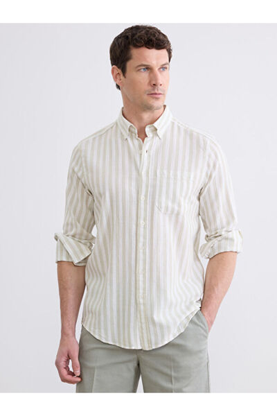 LC Waikiki Regular Fit Striped Dobby Men's Shirt