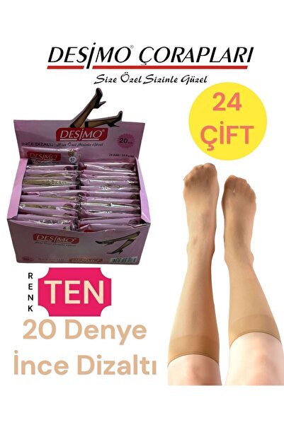 UZN SOCKS 24 Pack Women's 57 Skin Color Matte Thin Knee-high Pantalon Socks