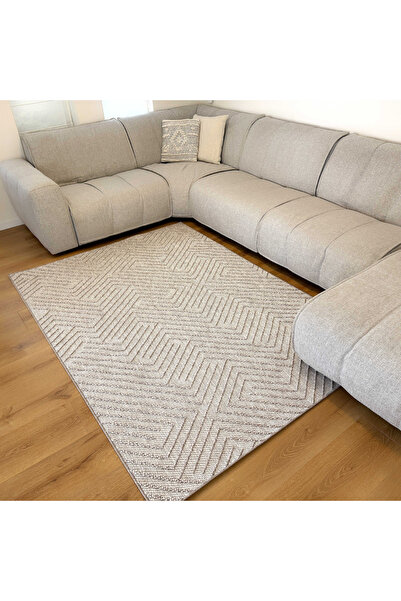 Pulcarpet Mira Natural Dokulu Modern Halı – Salon Oturma Odası Yatak Odası Ha...