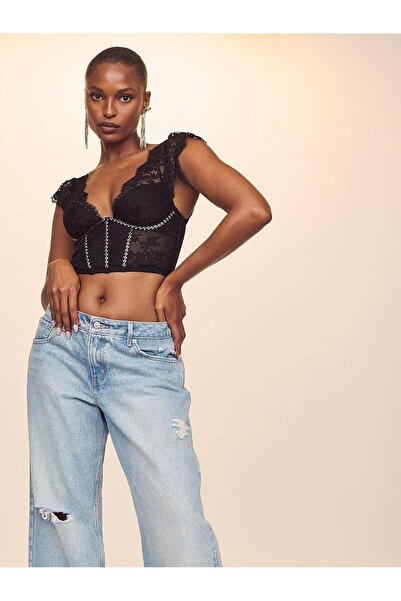 Victoria's Secret Twinkle Lace Li Short Sleeve Bustier