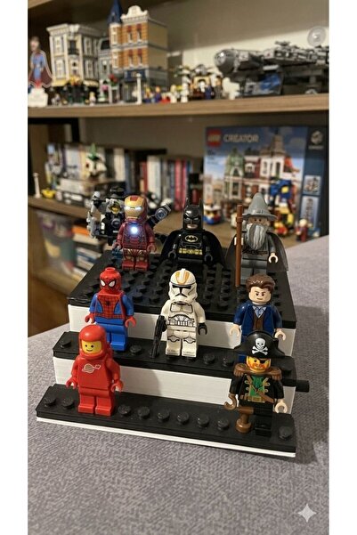 DigiArtisan3D Lego Minifigure Display Stand - 3-Tier Step Display