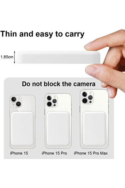 NANOSPACE İphone/12/13/14/15/16/17 Uyumlu Yeni Magsafe Battery Pack 5000mah T...