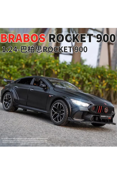 ÖZ OFİS 1/24 Ölçek Mercedes-Benz Brabus Rocket 900 AMG Metal Siyah Spor Araba...