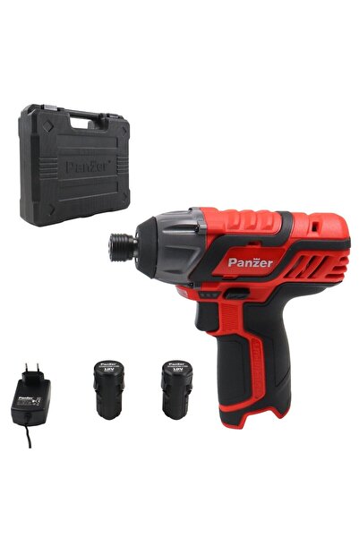 Panzer Impact Screwdriver with 2 Batteries, 12 V, 2 Ah, PTLS-1280