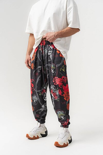 go gang own Rebel Garden Με πιέτες Σαλβάρι με ελαστική μέση και μανσέτες