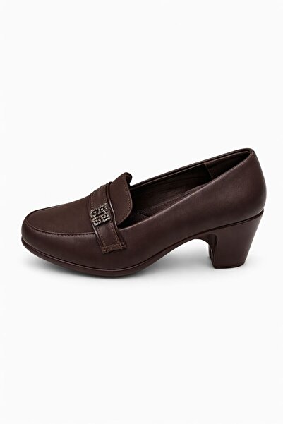 Loafers Stylish women's shoes with a comfortable medium heel