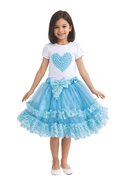 NOBLE STORE 23 Aprilie Set de tricou cu fustă pentru fete NOBLE