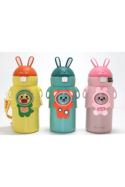 Lisinya Steel Thermos with Cute Bear Figure and Rabbit Ears Alk4635 - Tygoo