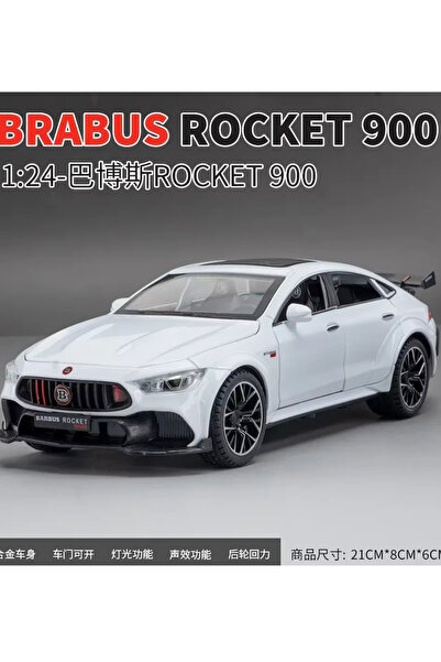 ÖZ OFİS 1/24 Ölçek Mercedes-Benz Brabus Rocket 900 AMG Metal Beyaz Spor Araba...